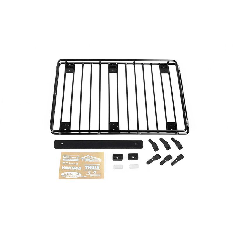 Steel Tube Roof Rack with Lights: 1/10 SCX10 III JLU