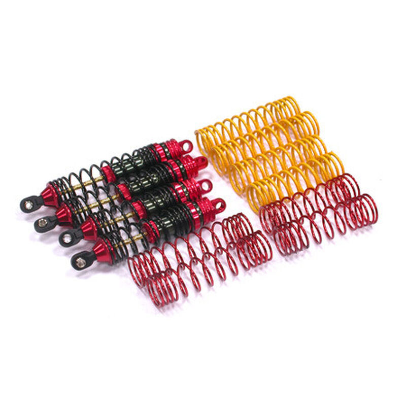 XSR Shock Set, Red: Traxxas Nitro Rustler, Nitro Stampede (4)