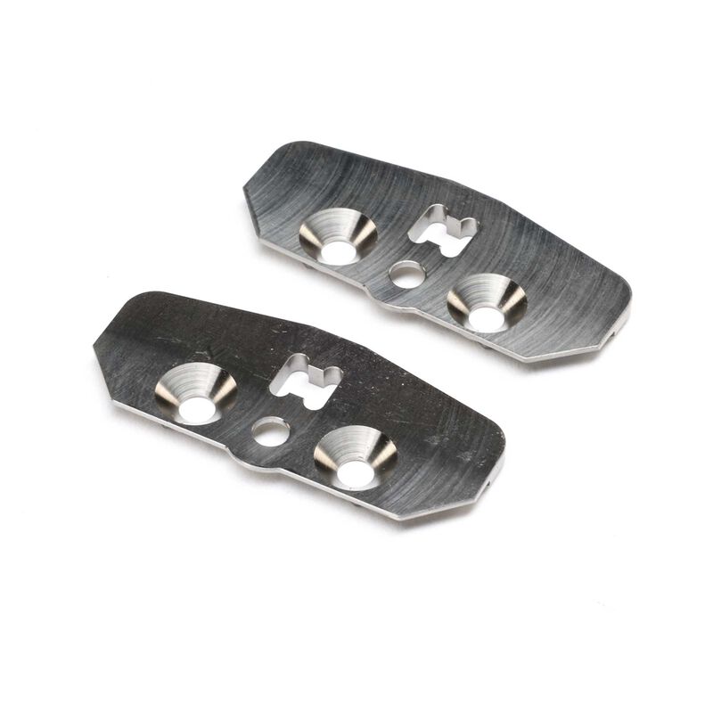 Skid Plate, Adjustable Chassis, STD, Titanium (2): 8X 2.0
