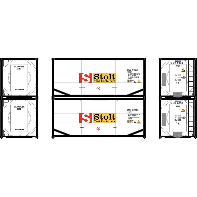 HO 20' ISO Tank Container, UTCU #494855 0/494928 5 (2)