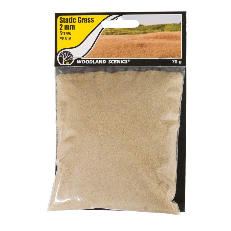 Static Grass Straw Green 2mm