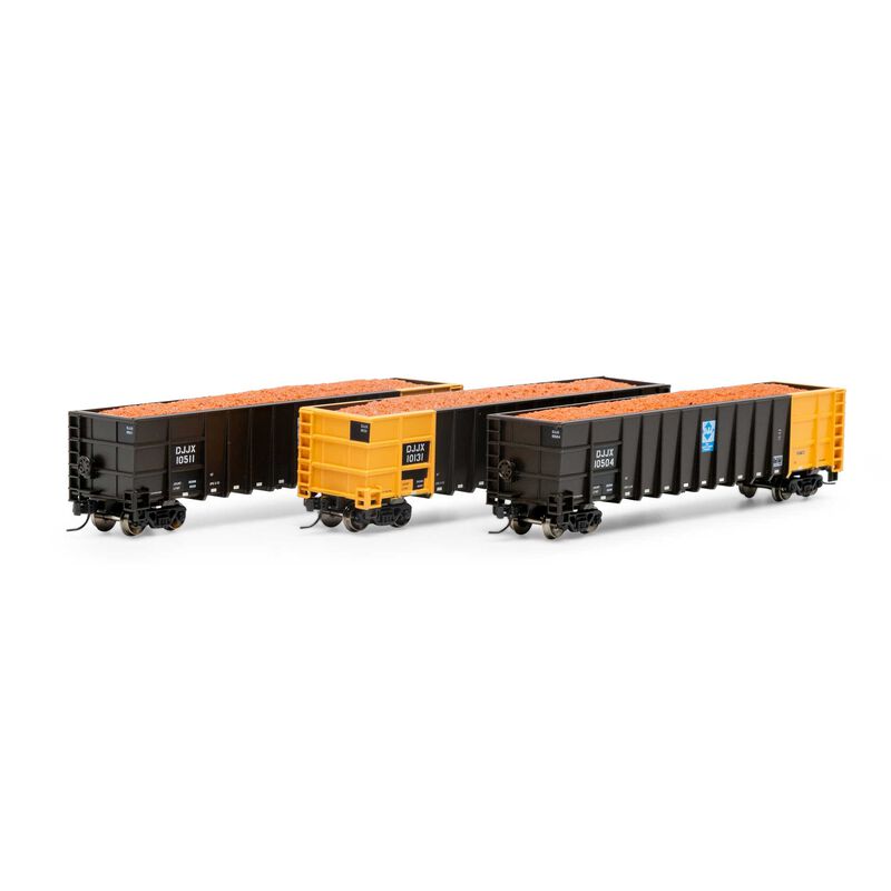 N Thrall High Side Gondola with Load, DJJX #1 (3)