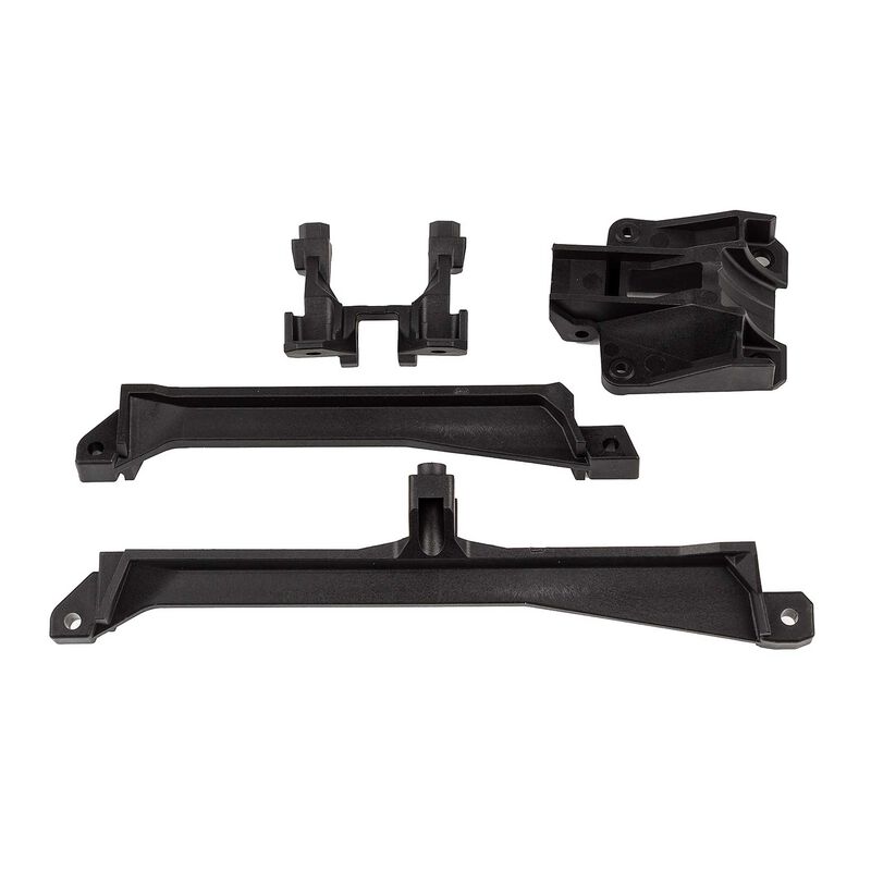 SR7 Upper Chassis Brace Set, front and rear