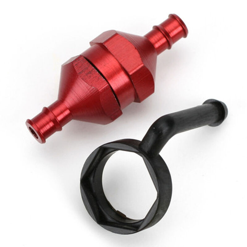 In-Line Fuel Filter, Red