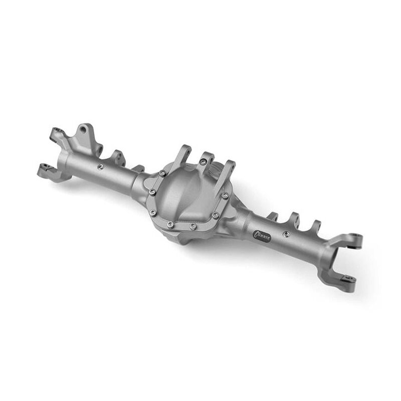 Currie RockJock Front Axle, Clear Anodized: Axial SCX10-II