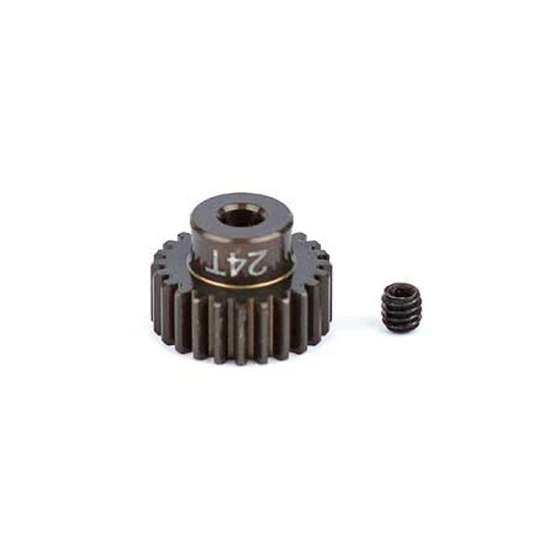 Factory Team Aluminum Pinion Gear, 24T, 48P, 1/8 Shaft