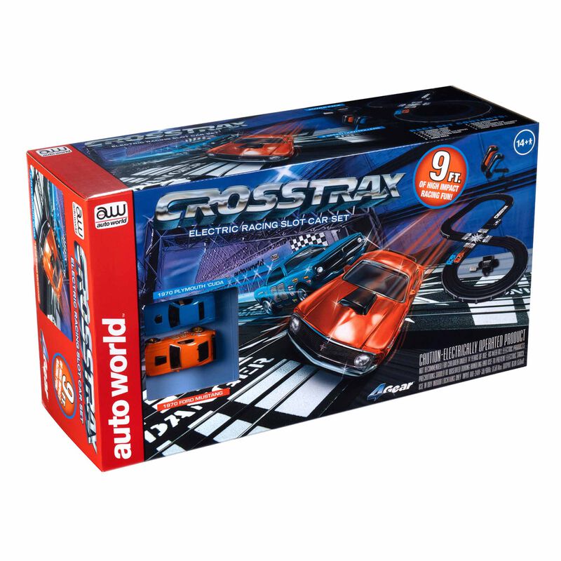 HO CrossTrax Road Course 9' Slot Race Set