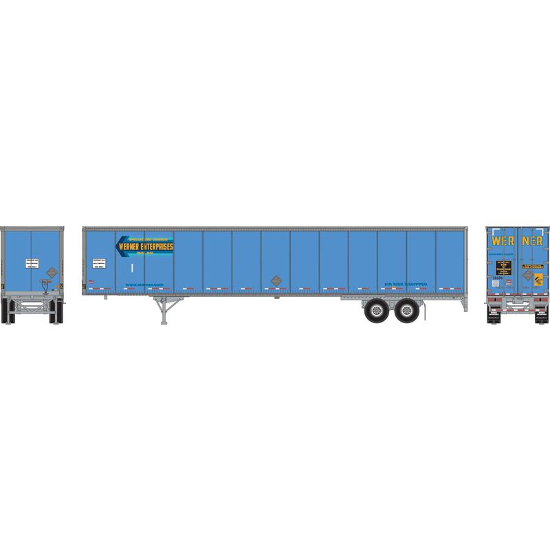 HO 53' Wabash Duraplate Trailer, Werner #36686