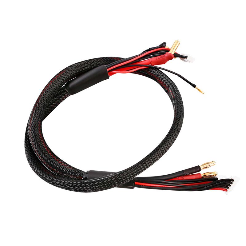 2S / 4S Charge Cable: 5mm battery bullet with 4.0mm bullet Connector to the charger