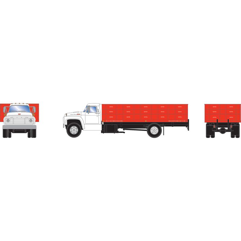 HO Ford F-850 Grain Truck, White Cab