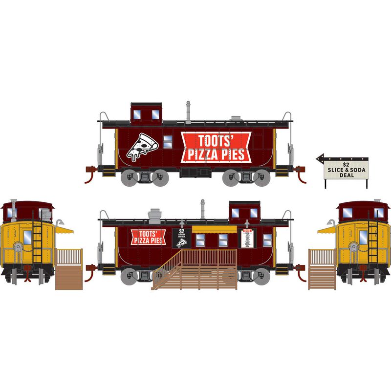 HO Concession Caboose, Toots Pizza Pies