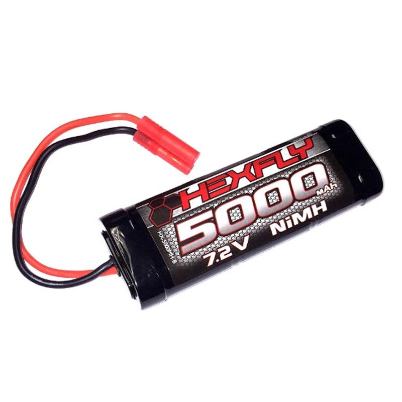 7.2V 6-Cell 5000mAh NiMH Battery: Banana Connector