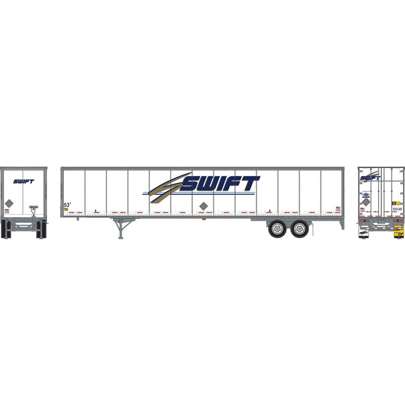 HO 53' Wabash Duraplate Trailer, Swift #530180
