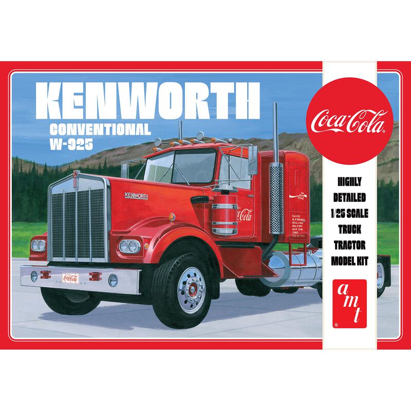 1/25 Kenworth 925 Semi Tractor Coca-Cola Model Kit