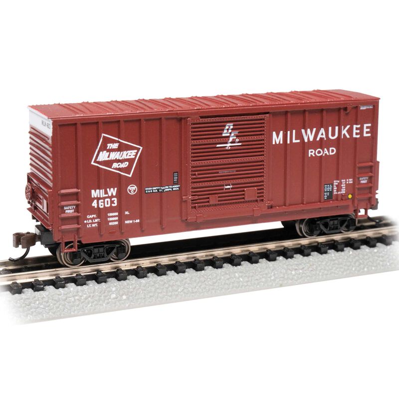N Hi-Cube Box Car Milwaukee Road #4603