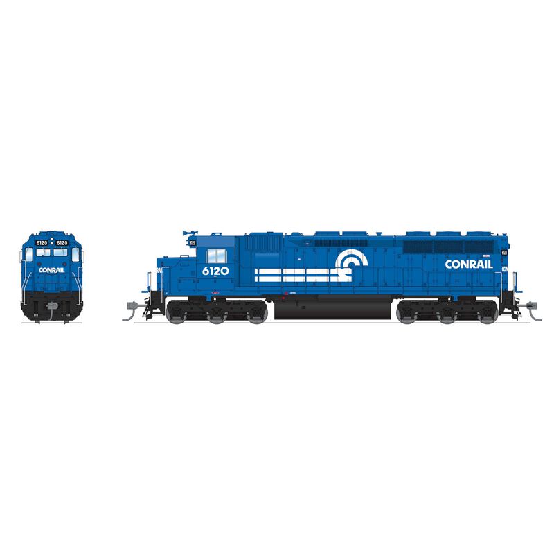 HO EMD SD45 Locomotive, Conrail 6120, Conrail Blue