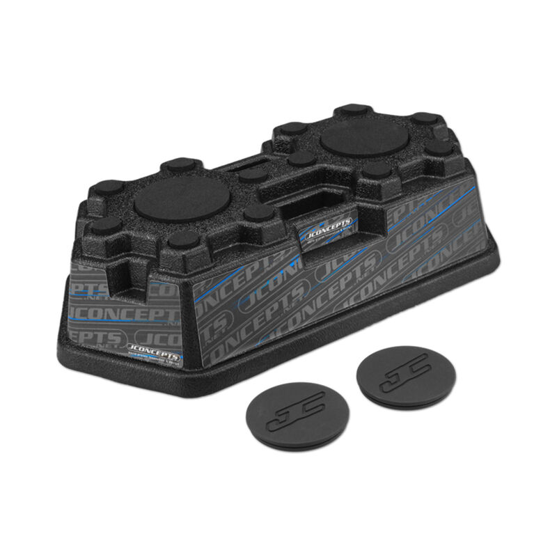 Finnisher Car Stand, Matte Black with Pads & Logo Plug