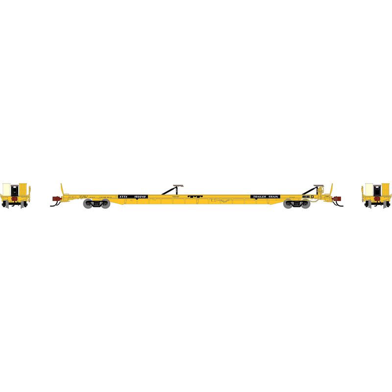N GEN F89-F Flat Car, XTTX 'Yellow' #150249