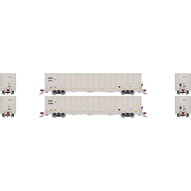 N NSC 6400 Gondola with Load, AIMX #14111, 14166 (2)
