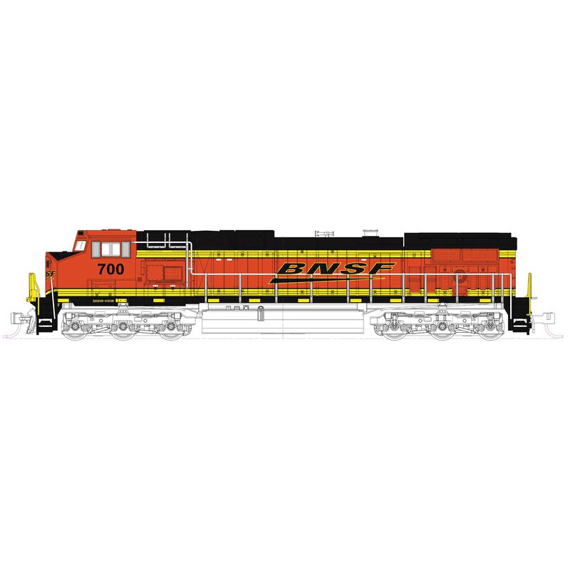 N C44-9W Locomotive, BSNF Swoosh #796