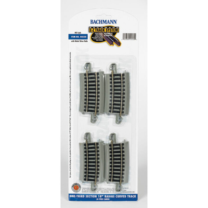 HO NS EZ 18" Radius 1/3 Curve (4)