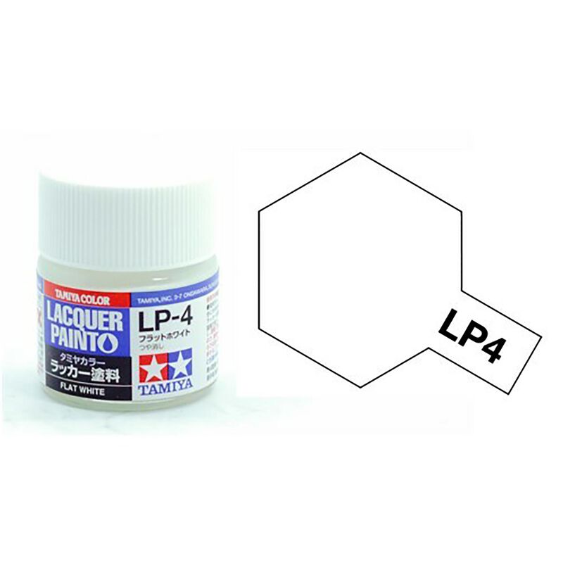 Lacquer Paint, LP-4 Flat White, 10 mL
