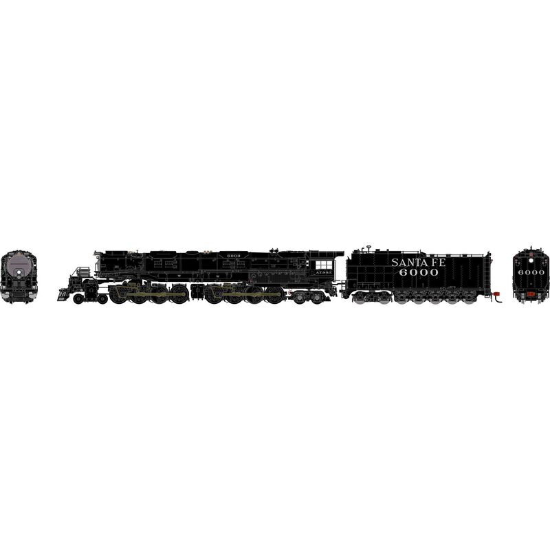 N GEN 4-8-8-4 'Big Boy' Locomotive, Legendary Liveries ATSF #6000