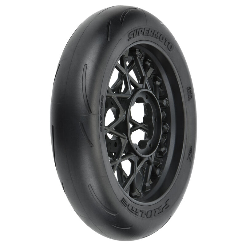 1/4 Supermoto S3 Motorcycle Front Tire MTD Black (1): PM-MX/SM