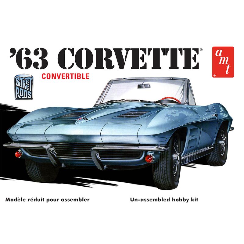 1/25 1963 Chevy Corvette Convertible Model Kit