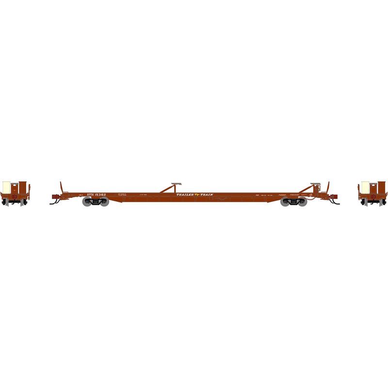 N GEN F89-F Flat Car, XTTX 'Brown' #153162