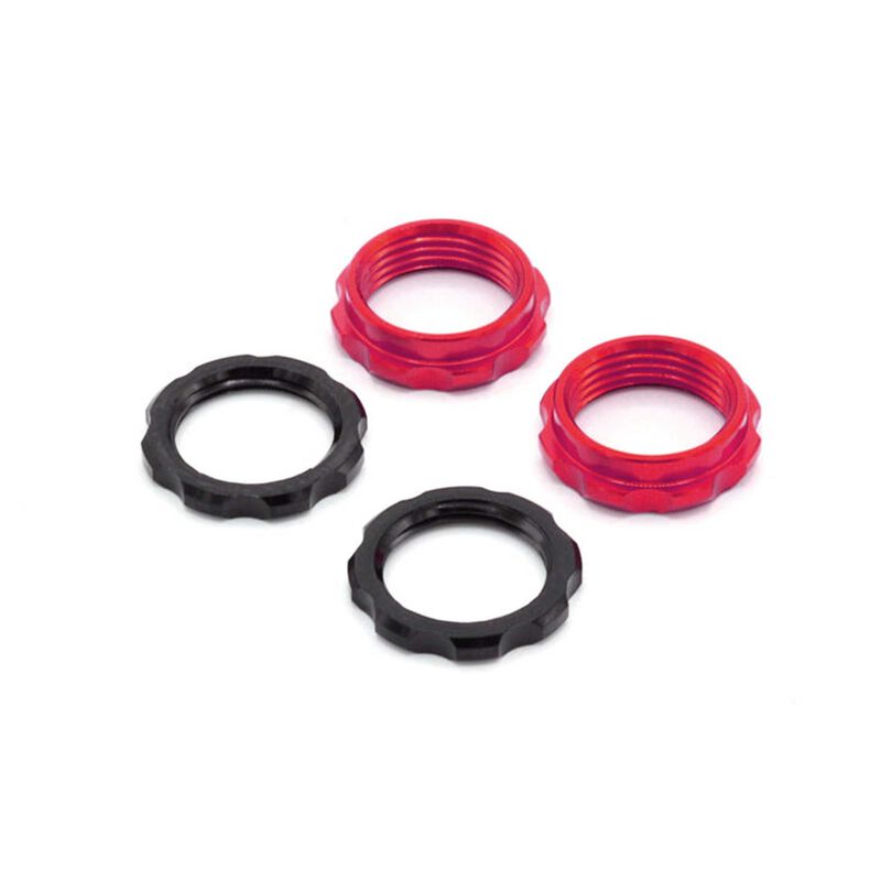 S8E Machined Spring Collars – Red
