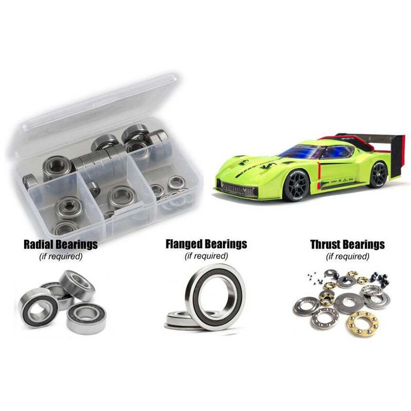 Rubber Shielded Bearing Kit, 1/8 ARRMA Vendetta 3S BLX
