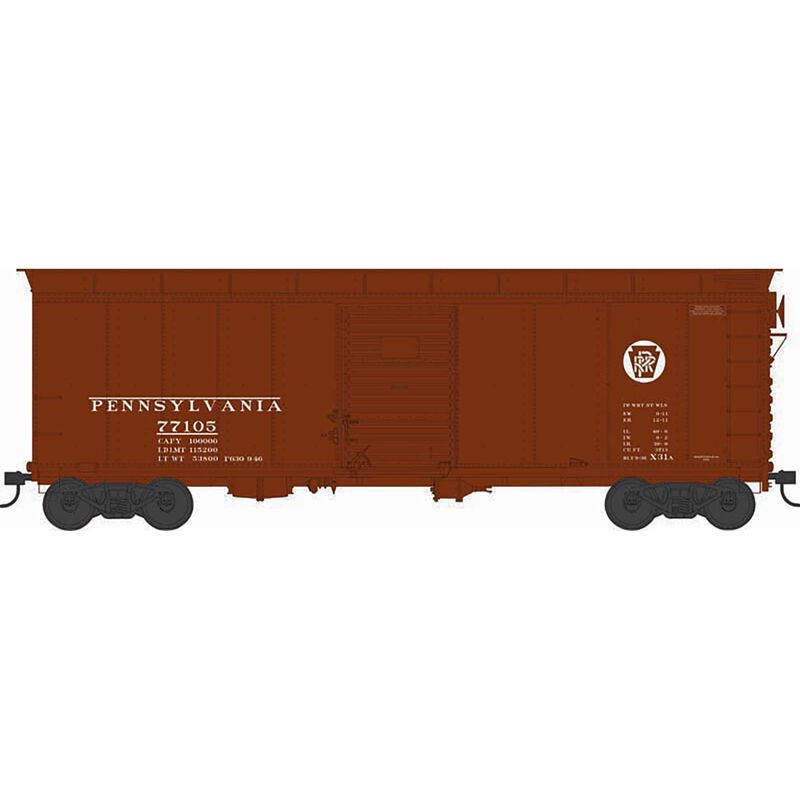 HO X31A 2-Door Road Inset Roof Box PRR Circle Key #77105