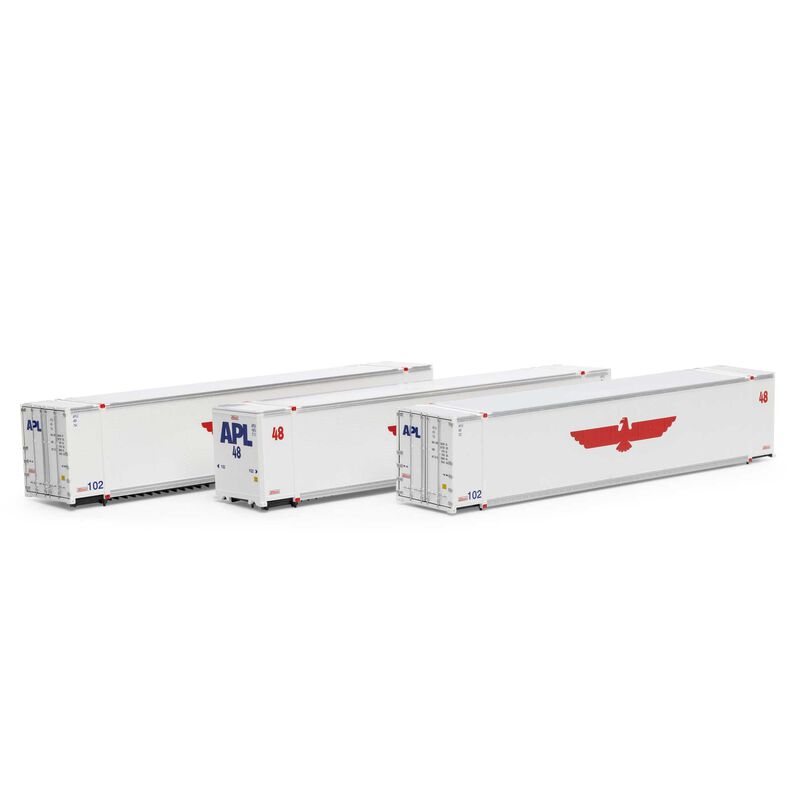 HO 48' Containers, APLU #485711 / 485732 / 485766 (3)
