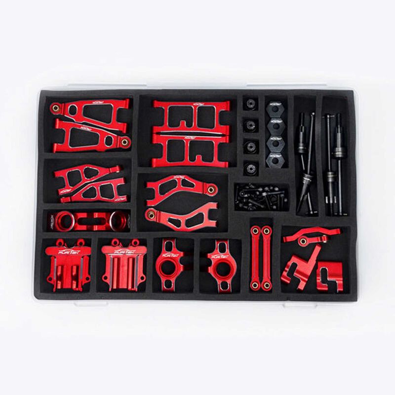 AluminaSpeed Ultimate Upgrade Combo, 1/18 ARRMA Mojave GROM, Red