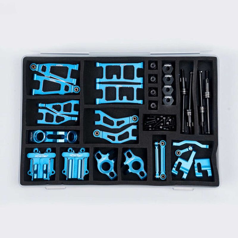 AluminaSpeed Ultimate Upgrade Combo, 1/18 ARRMA Mojave GROM, Blue