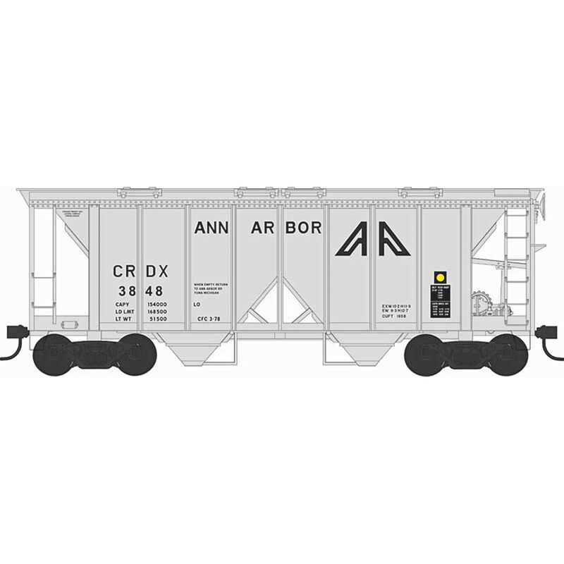 HO H34 Covered Hopper Ann Arbor #3848