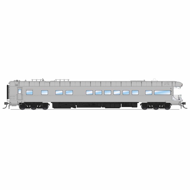 HO Union Pacific Business Car Painted Primer Gray, Black Trucks, UP #101