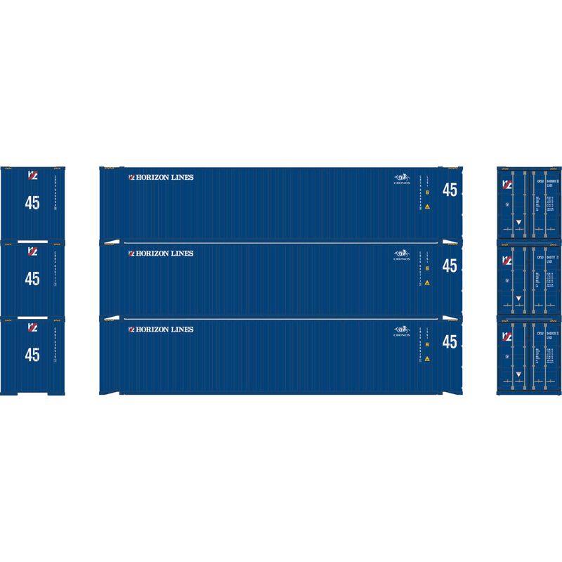 HO 45' Containers, CRSU #040920 1/040777 7/040889 0 (3)