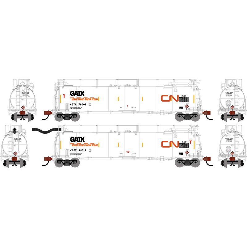 N TankTrain A/B, CGTX #79001/79017 (2)