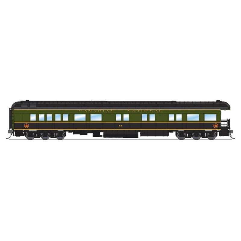 HO Scale CN Heavyweight 5-Car Passenger Set, Green/Black/Yellow Scheme