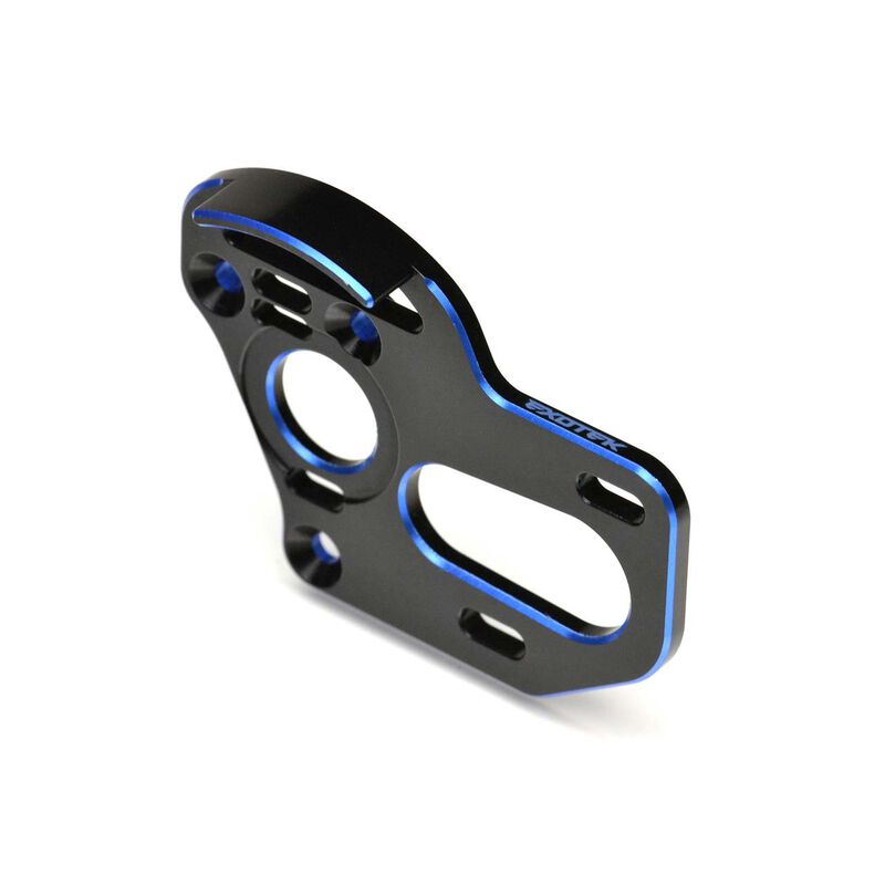 Laydown/Back RC Motor Plate, 2-Color Anodized: Team Associated B6.3, T6, SC6