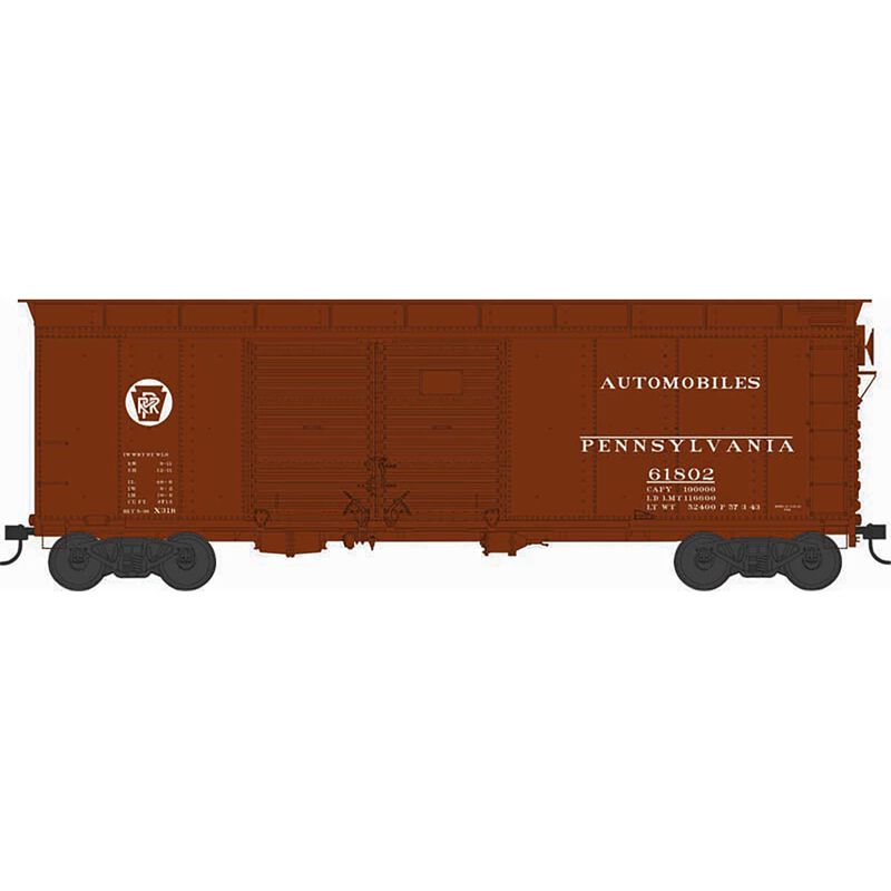 HO X31B 4-Door Road Flush Roof Box PRR Circle Key #61802