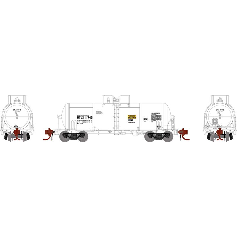N 13,600-Galon Acid Tank, UTLX, White #11745