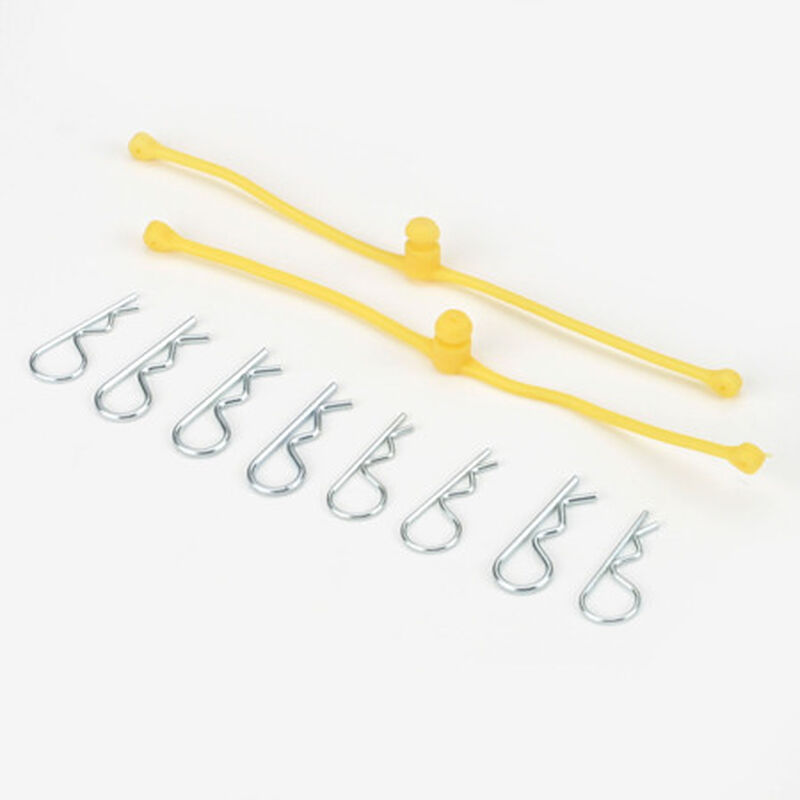 Body Klip Retainers, Yellow (2)