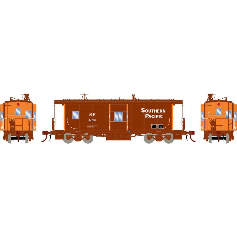 HO Bay Window Caboose with Lights, SP #4675