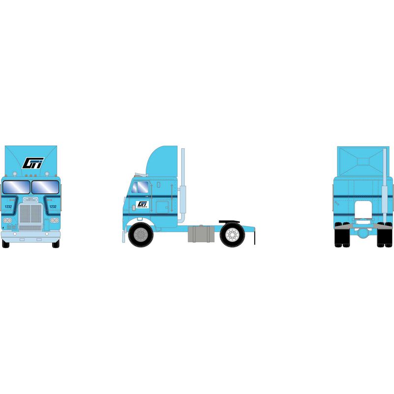 HO ATH Freightliner Single-Axle Tractor, Gordon Trucking #1232