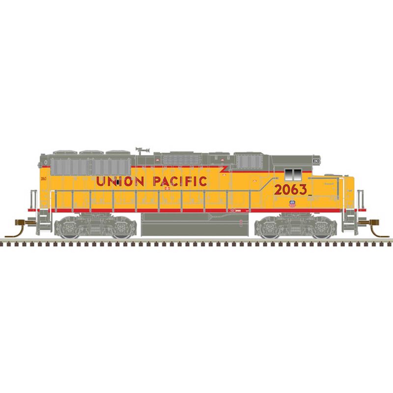 Union Pacific 2063 (Yellow Red Gray)  with red sill