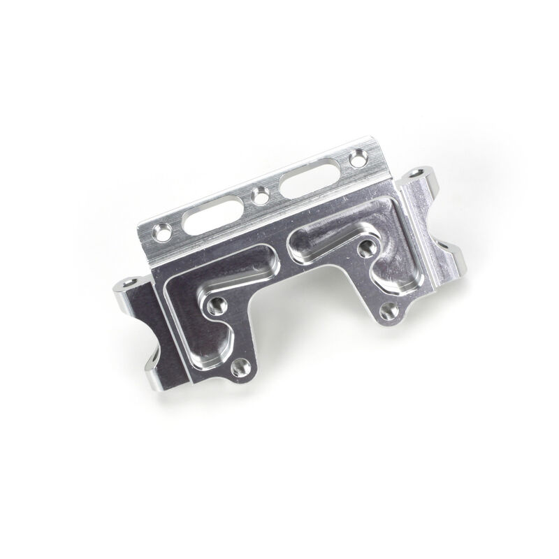 Front Bulkhead, Silver: Traxxas Rustler, Slash 2WD