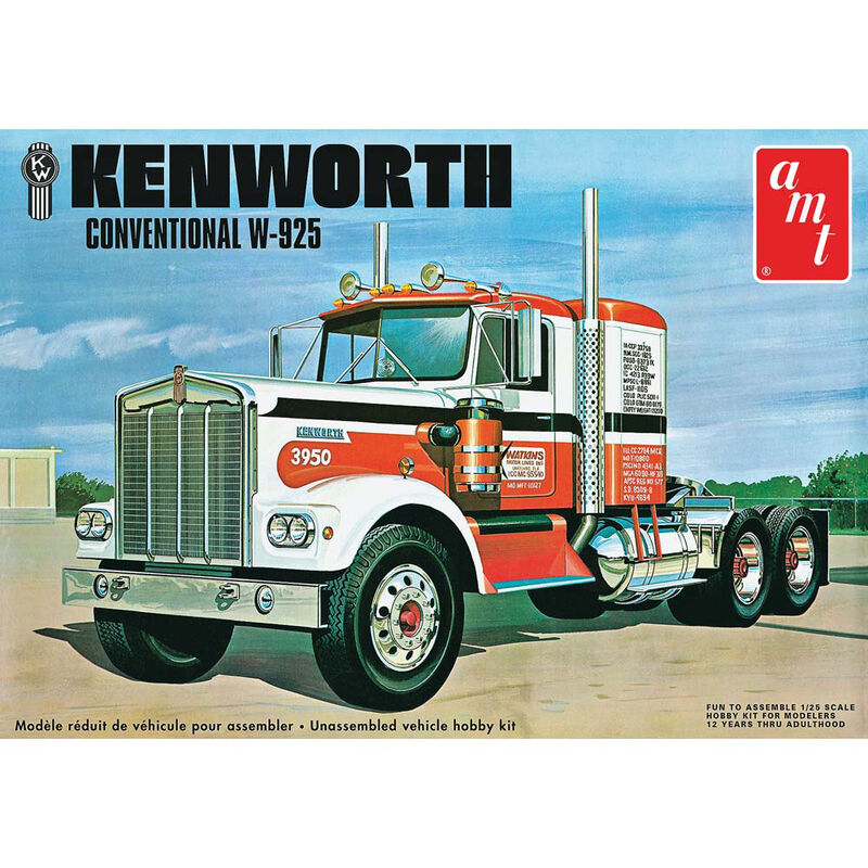 1/25 Kenworth W925 Semi Tractor Model Kit